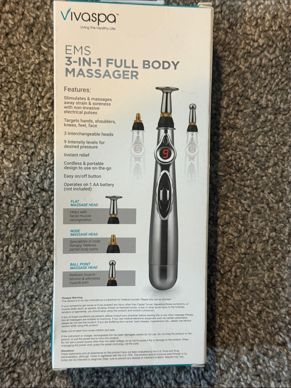 The Vivaspa EMS 3-in-1 Full Body Massager